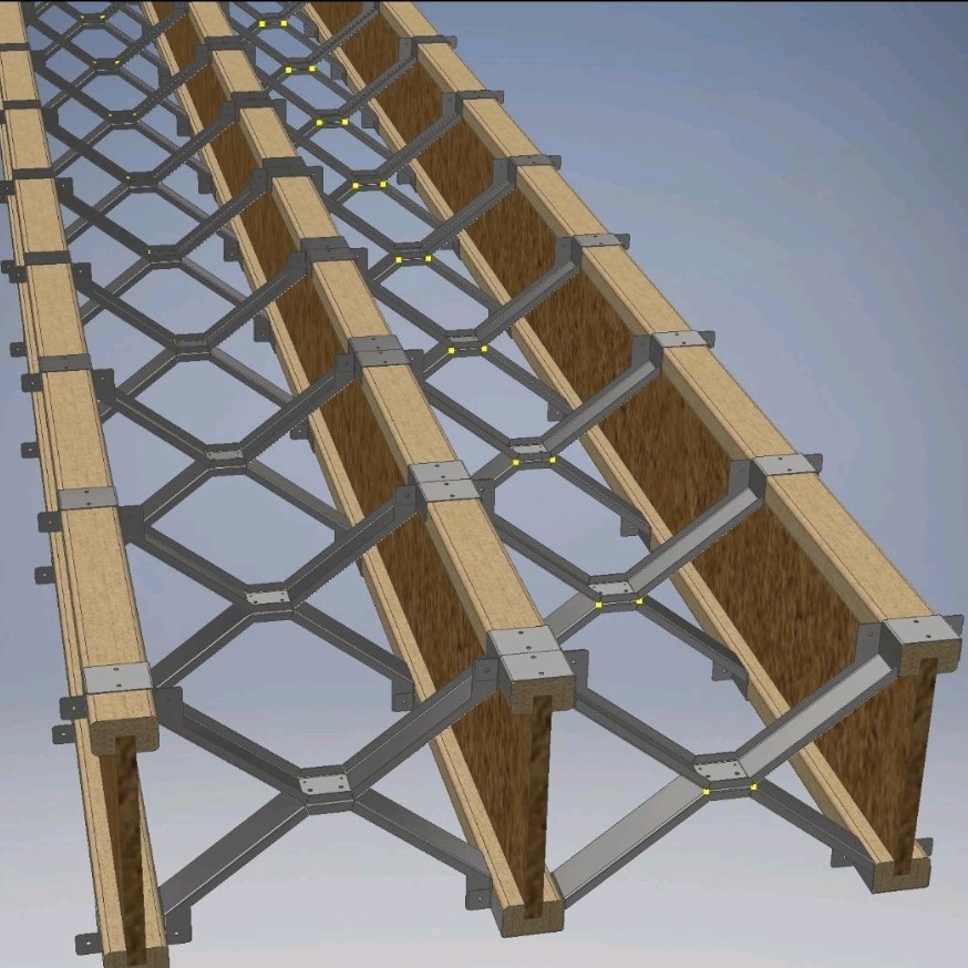 Flat Brace X-Pattern on I-Joists